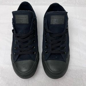 All black converse size 7 womens